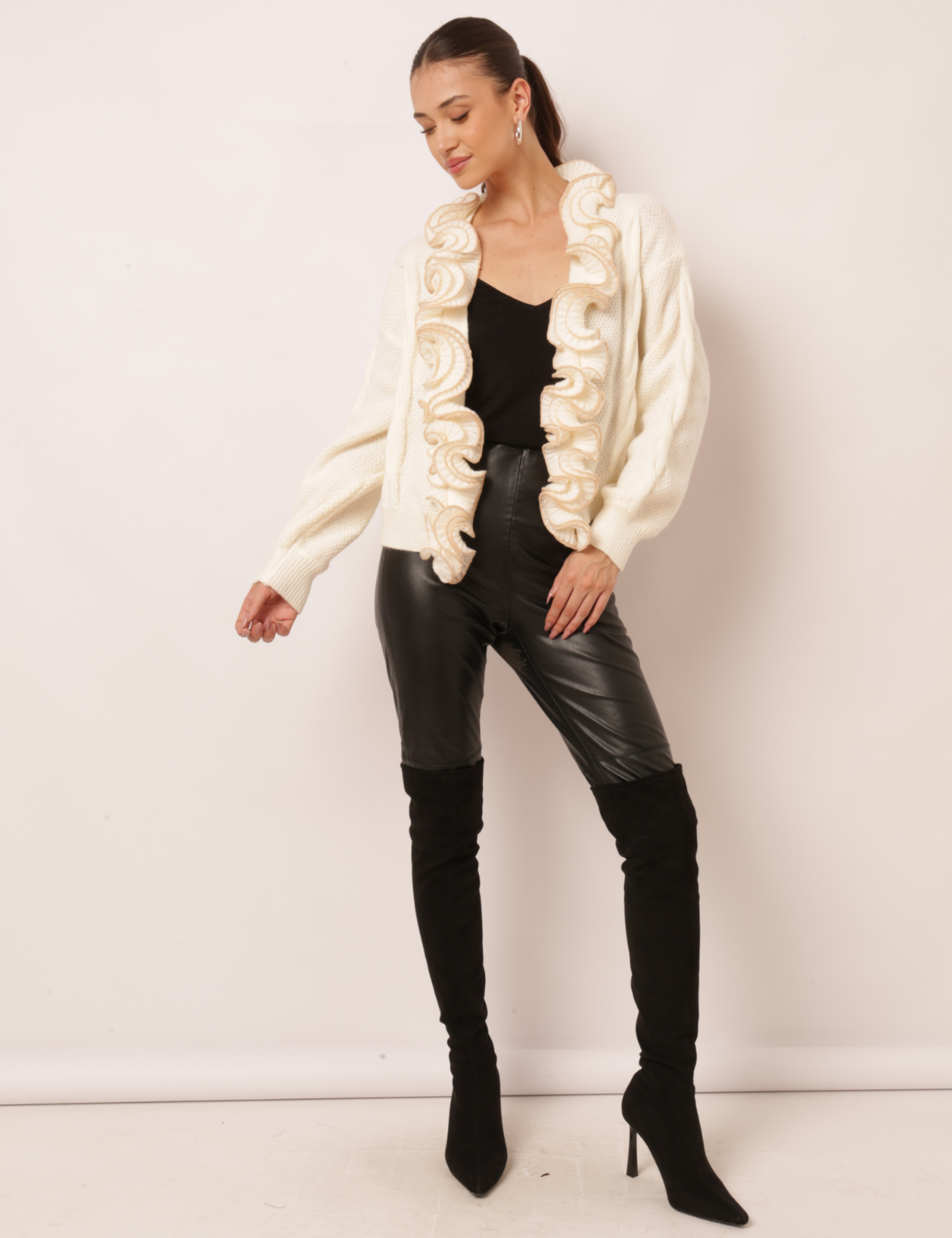 CARDIGAN KIEZA OFF WHITE