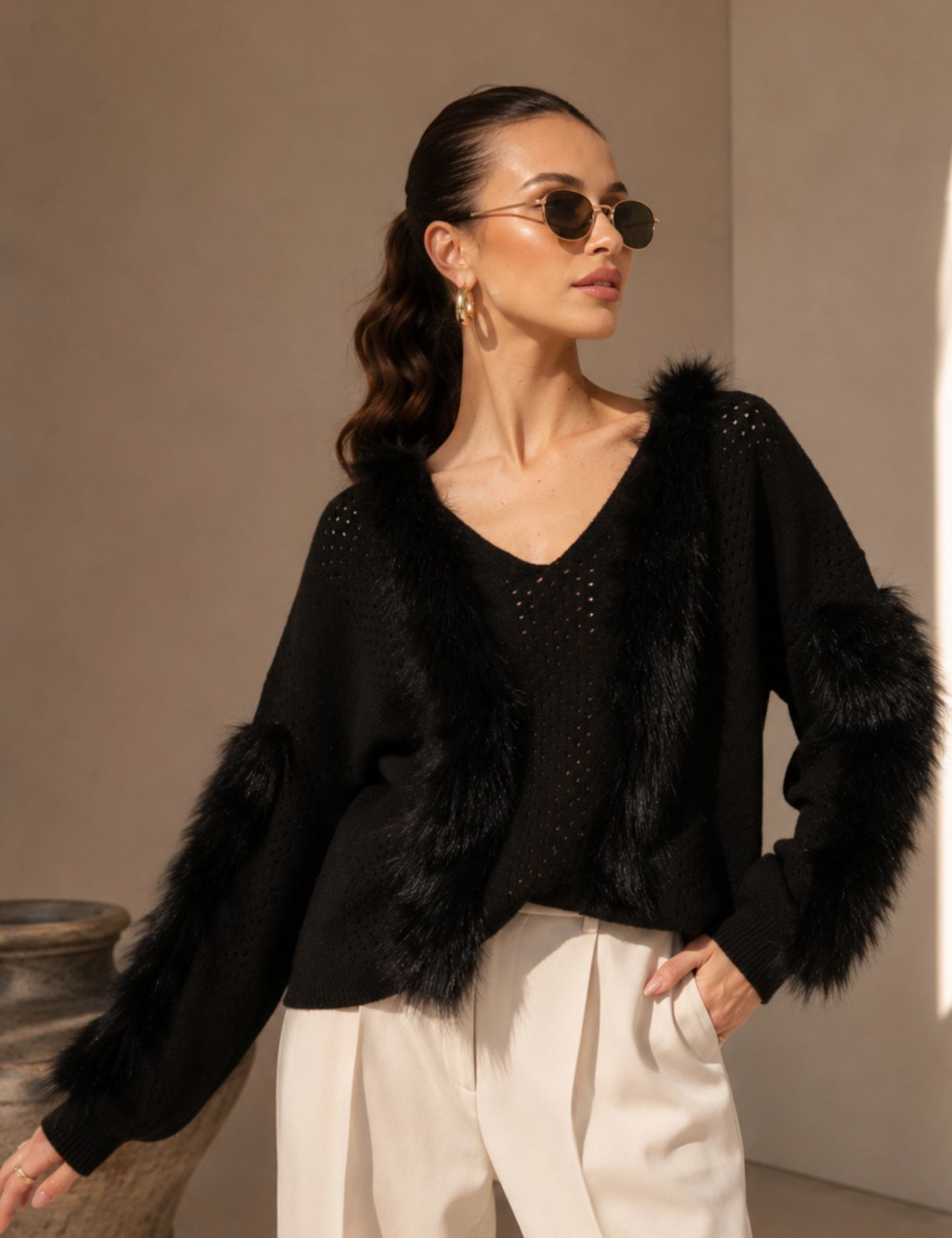BLUSA TRICOT ATENA PRETO