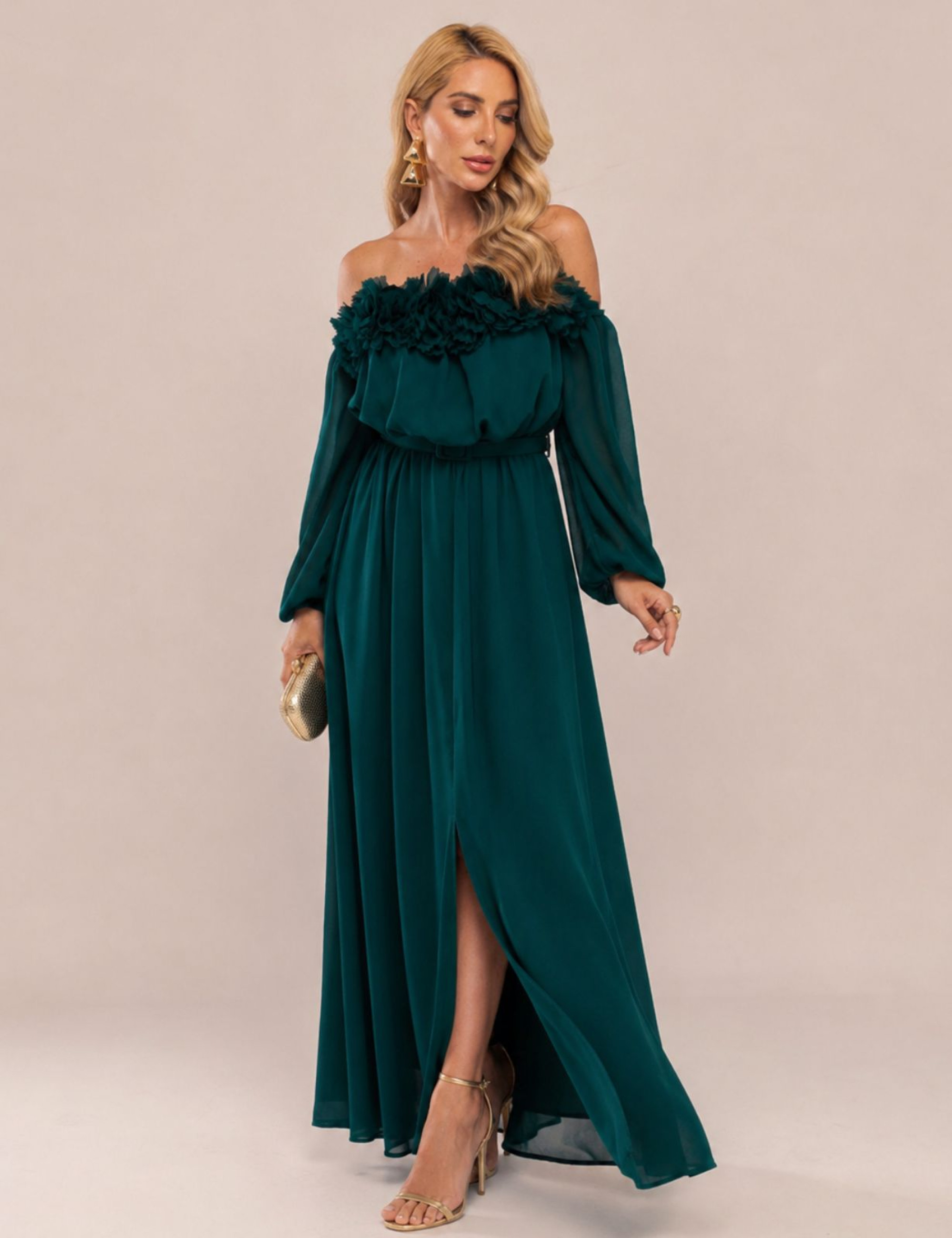 VESTIDO OMBRO A OMBRO NOA VERDE