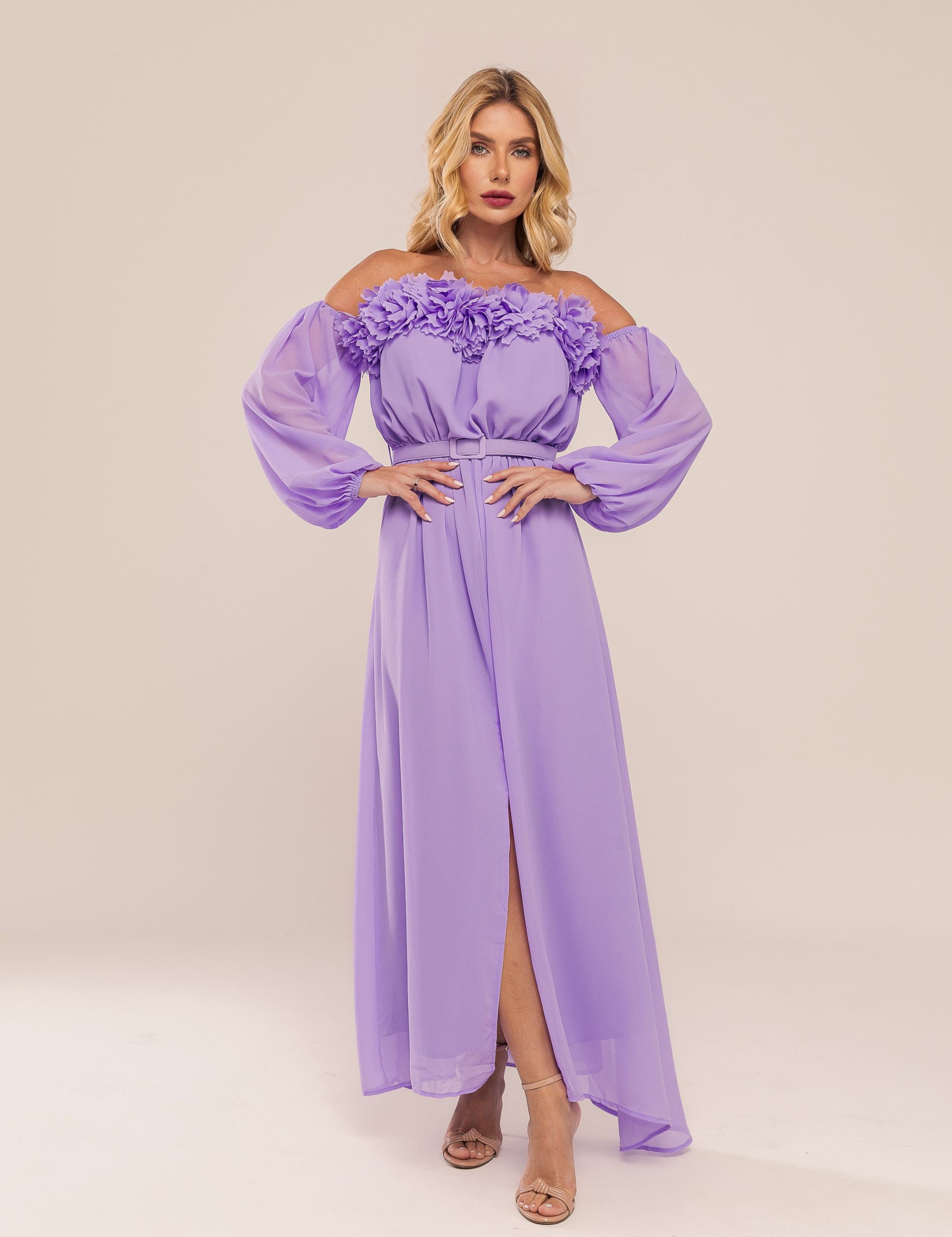 VESTIDO OMBRO A OMBRO NOA LAVANDA