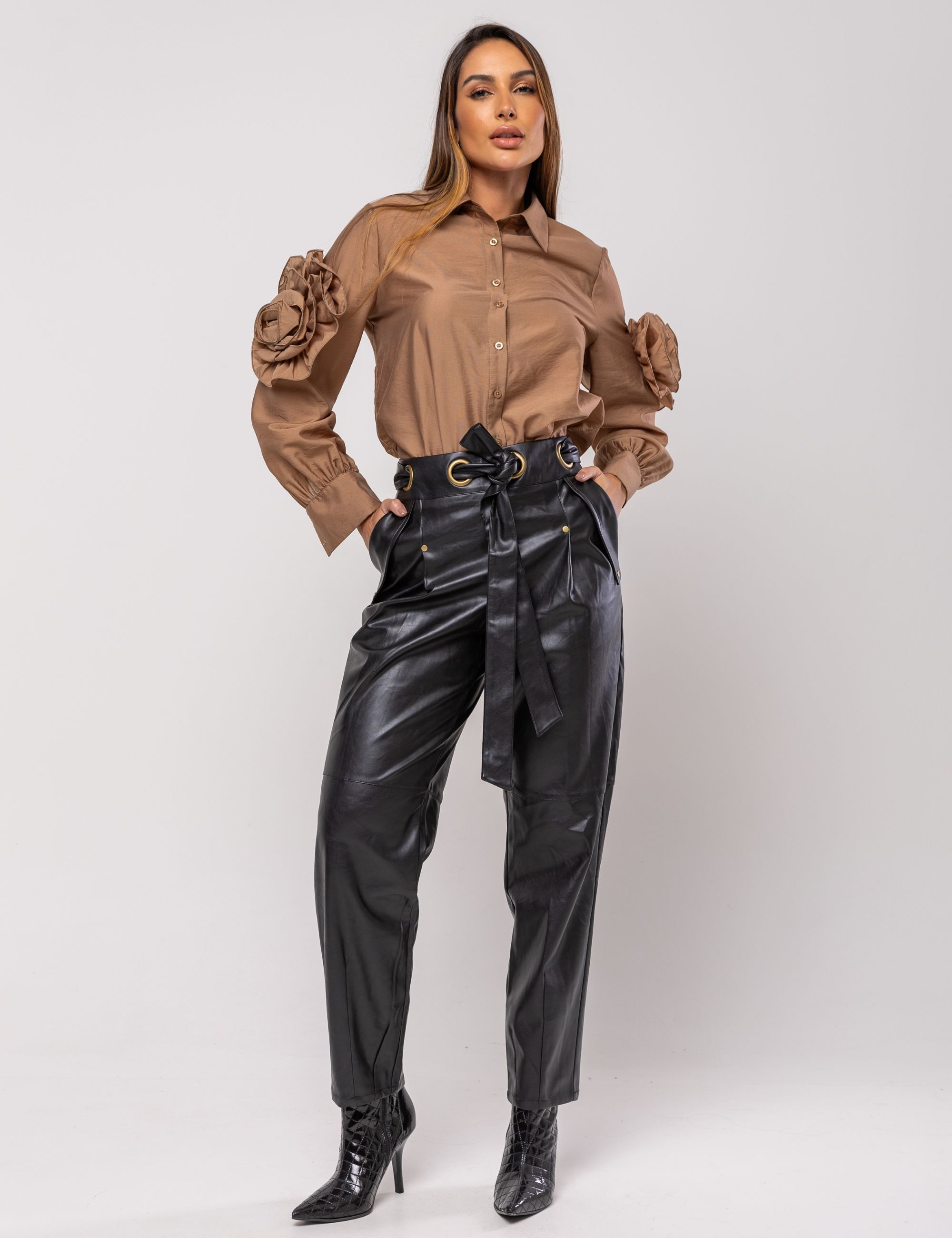 CALÇA CIGARRETE CHARLOTTE PRETO