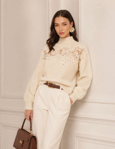 BLUSA BORDADA MEL OFF WHITE