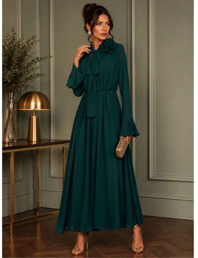 VESTIDO CREPE BELLE VERDE