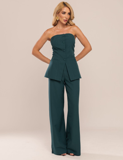CONJUNTO ALFAIATARIA TOMARA QUE CAI SURI VERDE