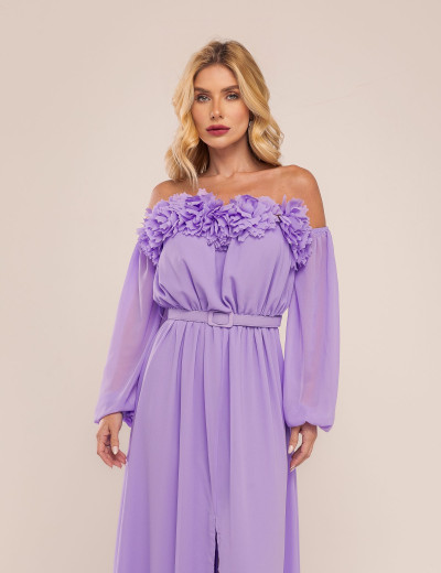 VESTIDO OMBRO A OMBRO NOA LAVANDA