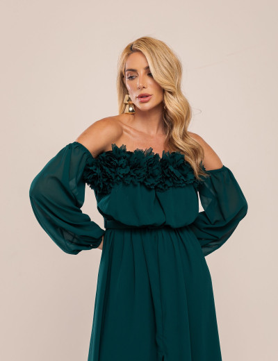 VESTIDO OMBRO A OMBRO NOA VERDE