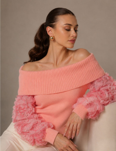 BLUSA OMBRO A OMBRO ZOE ROSA