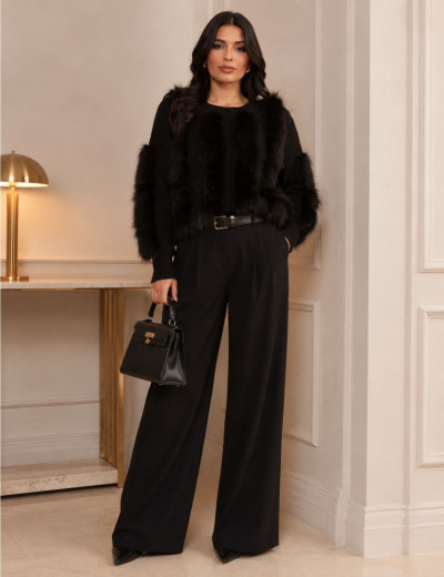 BLUSA TRICOT ARETHA PRETO