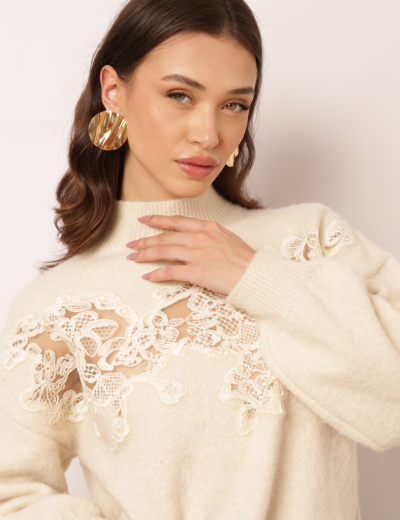 BLUSA BORDADA MEL OFF WHITE