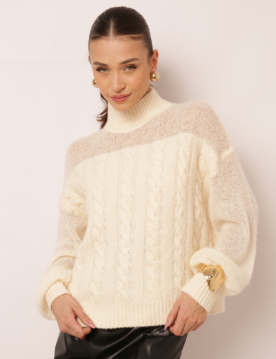 BLUSA TRICOT MEG OFF WHITE