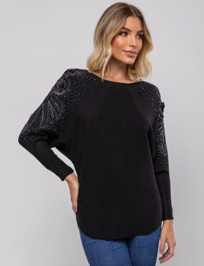 BLUSA AMPLA LUA PRETA