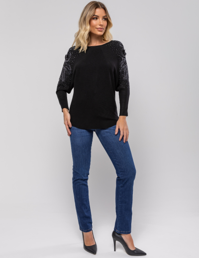 BLUSA AMPLA LUA PRETA