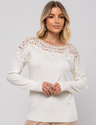 BLUSA MODAL ROSE OFF WHITE