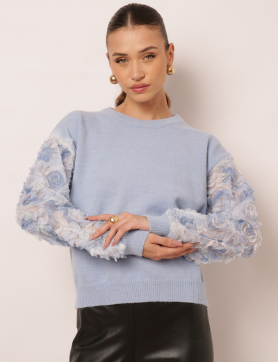 BLUSA TRICOT ANALU AZUL