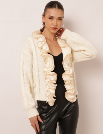CARDIGAN KIEZA OFF WHITE