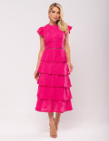 Vestido Laise Babados Miriam Rosa