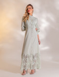 VESTIDO LONGO GUIPIR DOMINIQUE VERDE