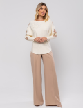 BLUSA APLIQUE BORBOLETA LUCY OFF WHITE