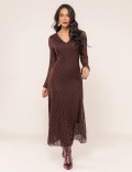 VESTIDO EM RENDA SABRINA CAFÉ
