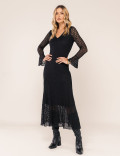 VESTIDO EM RENDA SABRINA PRETO