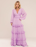 VESTIDO DECOTE V MAIA LAVANDA