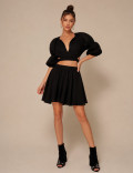 Conjunto Linho Amarração Lívia Preto