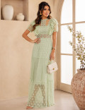 Vestido Renda Poá Nina Verde