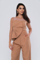 Conjunto Alfaiataria Pregas Megan Bege