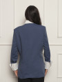 Blazer Desconstruído Camisa Amanda Azul