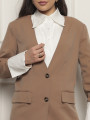 Blazer Desconstruído Camisa Amanda Bege