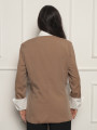 Blazer Desconstruído Camisa Amanda Bege