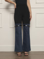 Calça Recortes Jeans Madison Preto