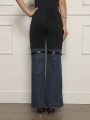 Calça Recortes Jeans Madison Preto