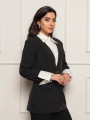 Blazer Desconstruído Camisa Amanda Preto