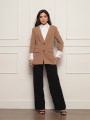 Blazer Desconstruído Camisa Amanda Bege