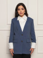 Blazer Desconstruído Camisa Amanda Azul