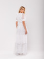 Vestido Tule Paetê Tassia Off White