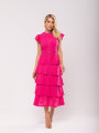 Vestido Laise Babados Miriam Rosa