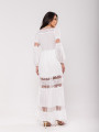 Vestido Detalhes Renda Brigitte Off White