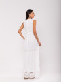 Vestido Longo Bordado Mariana  Off White