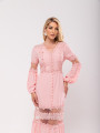 Vestido Detalhes Renda Brigitte Rosa