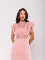 Vestido Renda Poá Nina Rosa