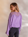 BLUSA EM VISCOSE ARIELA LAVANDA