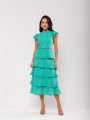 Vestido Laise Babados Miriam Verde