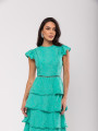 Vestido Laise Babados Miriam Verde