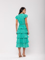 Vestido Laise Babados Miriam Verde