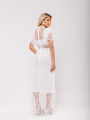 Vestido Renda Poá Nina Off White