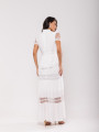 Vestido Detalhe Tule Miranda Off White