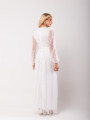 Vestido Tule com Veludo Manuela Off White