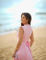 Vestido Midi Algodão Sofia Rosa
